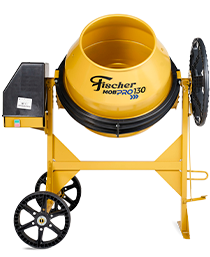 HORMIGONERA 130 lt. Fischer con motor Monofásico 220V 1/3CV 4P 50Hz
