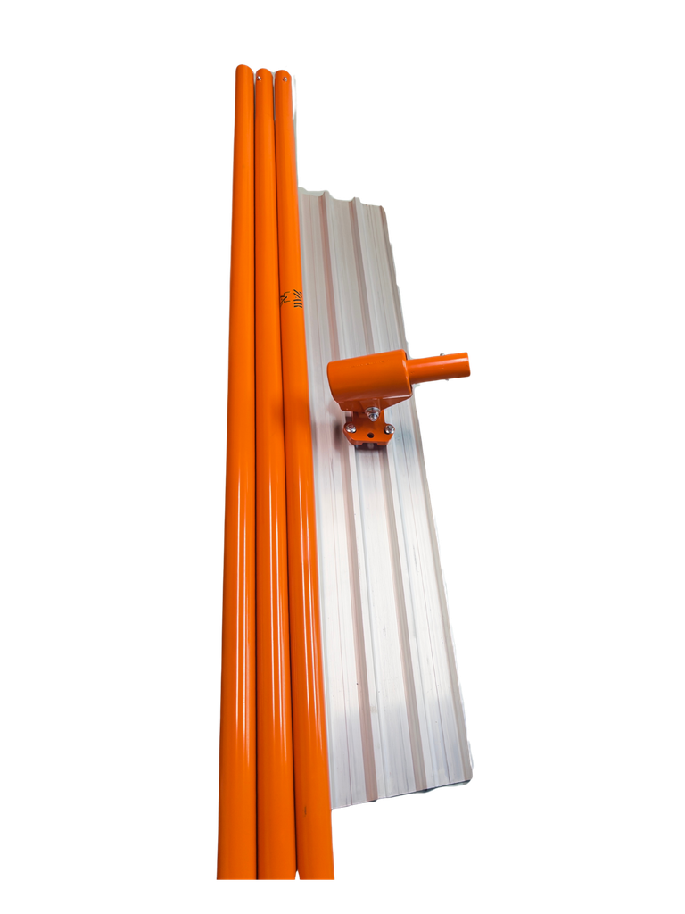 Fratacho Punta Recta YAK; 1.2 x 0.2 m; con mango telescópico en aluminio de 5.4 m