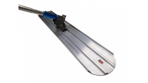 [IN-AMP-FE-12-36] Fratacho Punta Redondeada; aluminio al magnesio de 1.2 x 0.2m; con mango telescópico en aluminio de 3.6m INDHOR