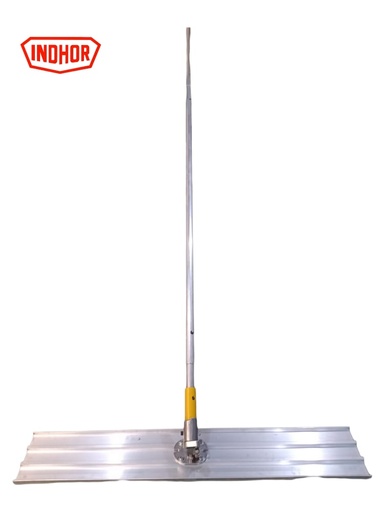 [IN-AMP-F-09-36] Fratacho Punta Recta; aluminio al magnesio de 0.9 x 0.2m; con mango telescopico en aluminio de 3.6m INDHOR